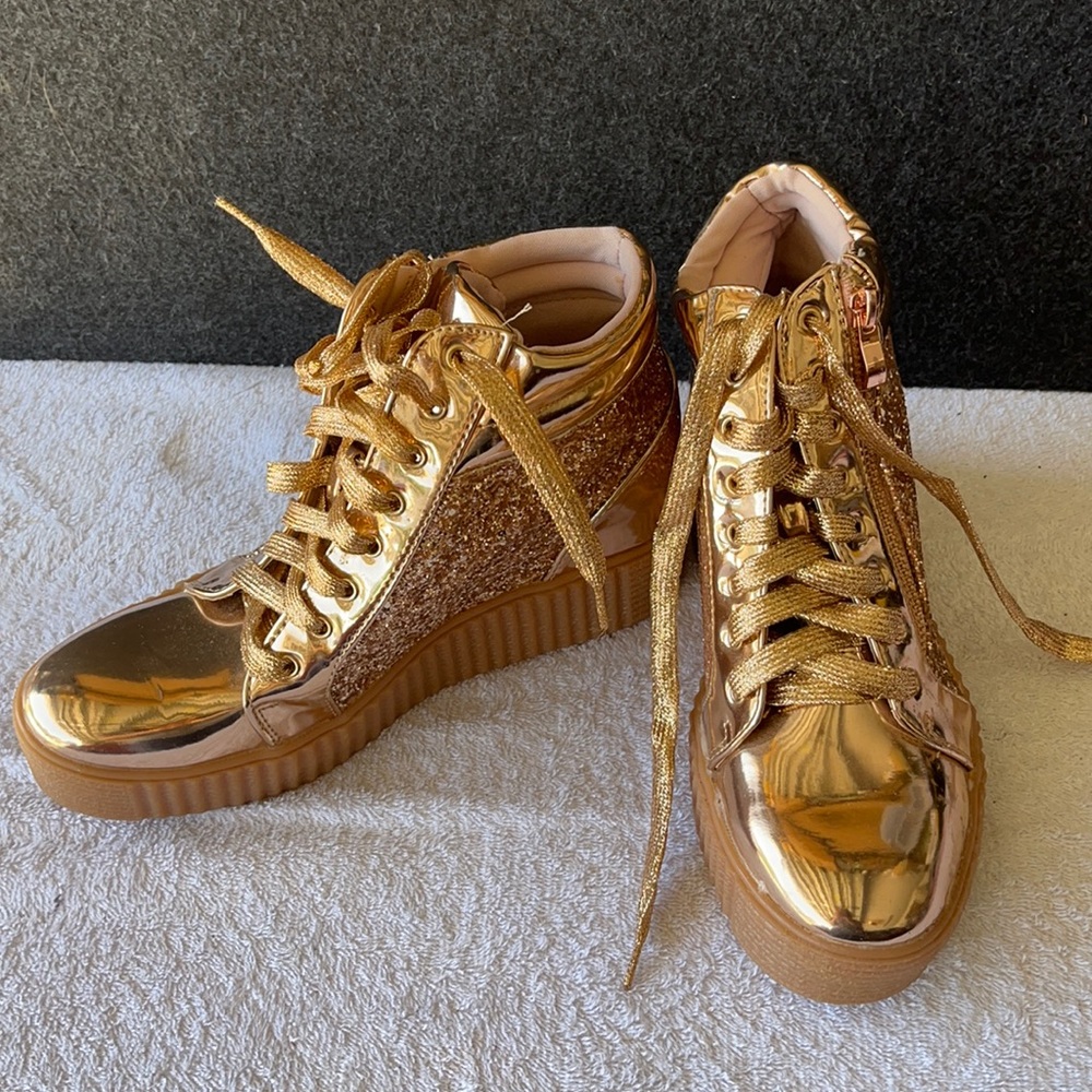 Brand New Rose Gold Sneakers